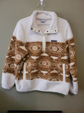 Womens L Columbia Fleece Pullover